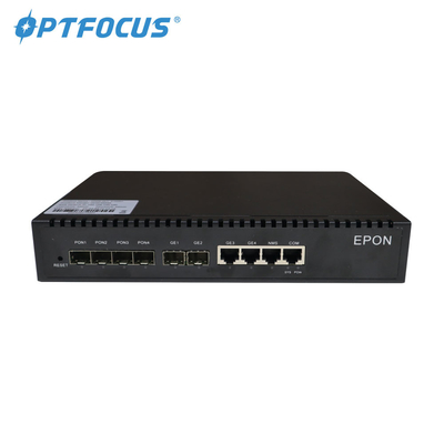 20W 100M GPON EPON OLT ระยะการส่งข้อมูล 20 กม. การใช้พลังงานต่ำ